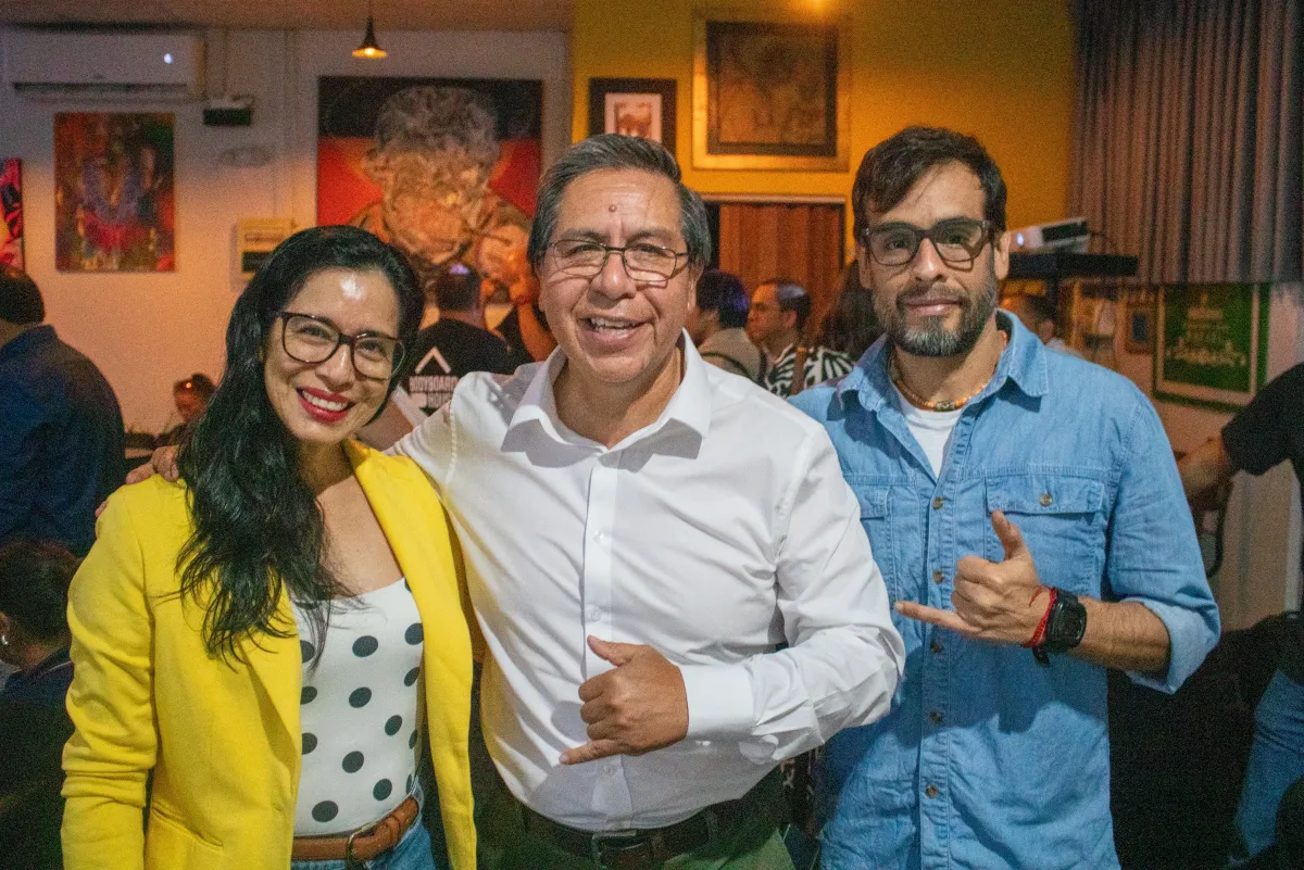 Walter y Claudia en la presentaci&oacute;n